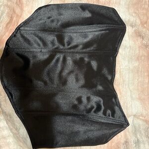 Elegant Black Satin Corset Top
